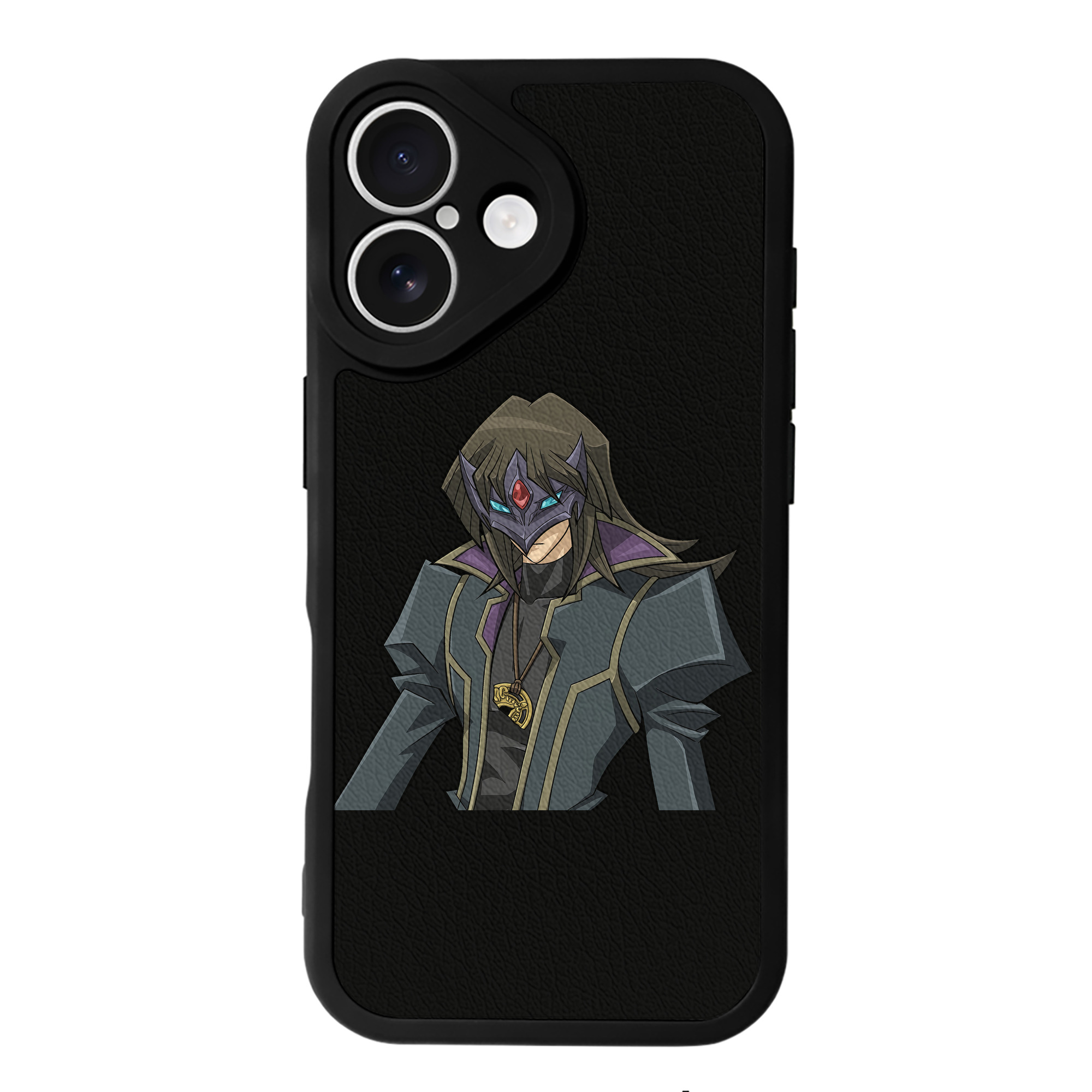（画像用） 遊☆戯☆王 Yu-Gi-Oh! 【iPhone 16シリーズ対応】シリコンスマホケース（レザー調） 材質：シリコン